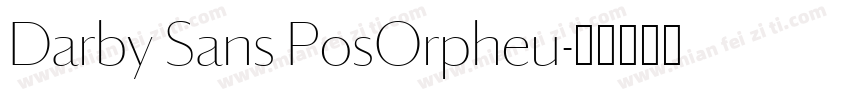 Darby Sans PosOrpheu字体转换